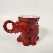 Frankoma Pottery 1976 GOP Red Elephant Mug Cup Republican Party picture