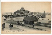 Saint-Malo France Train Depot and Casino Antique Postcard OS 012213  picture