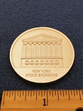 NEW YORK STOCK EXCHANGE CHALLENGE COIN - COMP LISTED NYSE picture