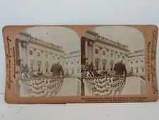 Stereoscope View Card #10522 Secretary Long to Admiral Dewey-Present Sword 1899 picture