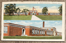 Conneaut Ohio Junior High School Front & Annex Side 1920s Vintage Postcard picture