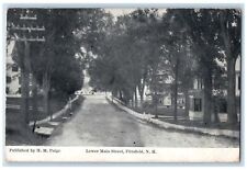 1909 Lower Main Street Scene Pittsfield New Hampshire NH Posted Vintage Postcard picture