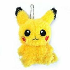 Fluffy Male Pikachu Pokemon Sekiguchi Mokomoko Plush Keychain 5.5 Inches picture