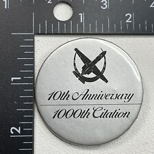 Airplane Related 1000th CESSNA CITATION 10th ANNIVERSARY Pinback Button 22K picture