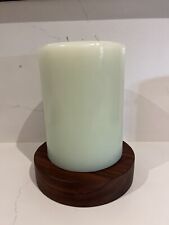 Partylite Retired 6x8 Honeydew Melon Light Green Pillar 3-wick Candle- NWOB picture