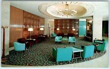 ROCKFORD, Illinois IL   Roadside  LOBBY LOUNGE at HOTEL FAUST  ca 1950s Postcard picture