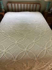 vintage white chenille bedspread Penneys Fashion Manor full picture