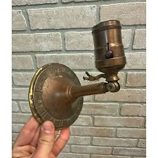 ANTIQUE GREIST MFG CO BRASS TABLE WALL LAMP LIGHT SCONCE ARTICULATED ADJUSTABLE picture