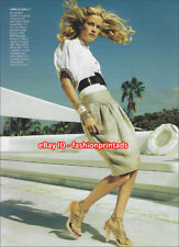 woman's LEGS Ankles CALVES Feet 1-Page Magazine Clipping - VOGUE Carolyn Murphy picture