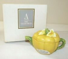 Avon Seasons Harvest Treasure MINIATURE TEAPOT - Acorn Squash 1996 In Box picture