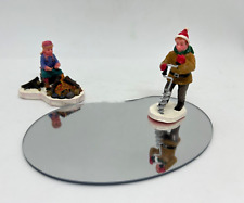 Lemax Mirror Lake & Ice Fishing - Christmas Village Figurines & Pond picture