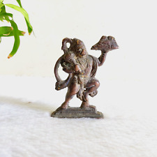 Vintage God of Strength Brass Lord Hanuman Statue Figure Figurine Religious M62 picture