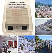 60 Vtg Stereo Realist 3-D Slides (Set 05) Italy+Switzerland+Monaco 1963 RARE picture