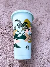 Starbucks Coffee Tea 2024 Reusable Earth Month Tumbler Cup Lid Plastic 24 oz picture