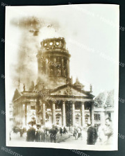 WWII US Bomb French Cathedral in Berlin 1944 Original Press Photo picture