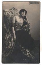 1915 Vera CARALLI Russian BALLET DANCER Tsarist PHOTO RPPC Postcard Old picture