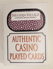 Western Village Inn Casino Used Playing Cards with Casino Seal picture