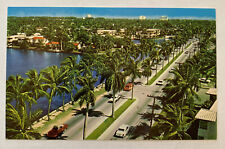 Vintage Postcard Las Olas Blvd, Ft Lauderdale, Florida picture