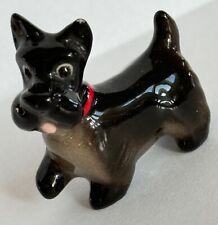 Vintage HAGEN RENAKER Scottish Terrier with Red Collar-Gold Tag Figurine picture