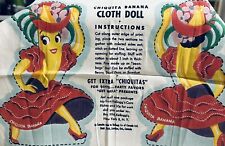 Chiquita Banana Advertising Doll 1944,  And Uncut Banana Game picture