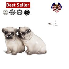 Charming Ceramic Pug Dog Salt and Pepper Shakers - Perfect Gift for Dog Lovers picture