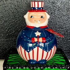 Johanna Parker Carnival Cottage Patriotic America July 4th Uncle Sam Canister picture