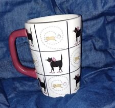 Studio Nova “Cat in Heels” black cat gold mouse 12 oz coffee tea mug picture