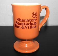 Vintage Ceramic Pedestal Mug Sheraton Scottsdale Inn & Villas MCM Style RARE picture