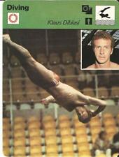 1977-79 Sportscaster Card, #47.15 Diving, Klaus Dibiasi, Austria picture