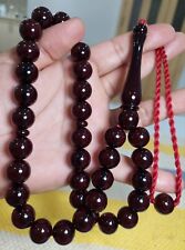 bacalite amber faturan 15 mm original misbaha colection large rosary. picture