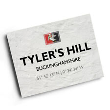 A3 PRINT - Tyler's Hill, Buckinghamshire - Lat/Long SP9801 picture