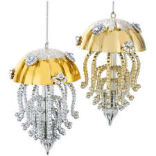 Gold and Silver Jellyfish Ornaments picture