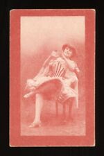 c1900s Wills Cigarettes Tobacco Card Actresses Red Border #119 Female Subject picture