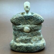 Ancient Near Eastern Bactrian Composite stone Idol With Rare Engraving Figurine picture