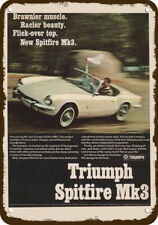1967 TRIUMPH SPITFIRE Mk3 Convertible Car Vnt-Look DECORATIVE REPLICA METAL SIGN picture