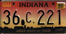 Vintage 1998 INDIANA License Plate - Crafting Birthday MANCAVE slf picture