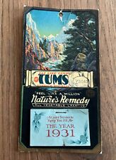 Vintage TUMS Small Medical Advertising Calendar 1931. Stomach Laxative Medicine picture