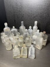 Mixed Lot of 21 Vintage Antique Old Medicine Apothecary Glass Bottles picture