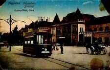 RMIV00059 romania bihor oradea train station old tram horse carriage cut corner picture