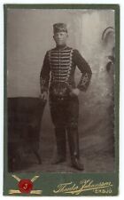 CIRCA 1900'S CDV Swedish Calvary Soldier In Uniform. Theodor Johansson, Eksjo picture