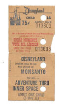 1967 Disneyland Main Gate Admission + Adventure Thru Inner Space VERY RARE picture
