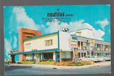 Postcard Atlantic City NJ c1950s Nautilus Motel Old Cars 3501 Pacific Avenue A/T picture
