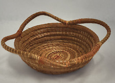 Hand Crafted Vintage Pine Needle Basket picture