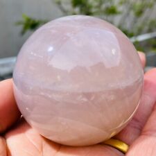 310g Rare Gorgeous Newfound Light Blue Rose Quartz Crystal Natural Sphere Ball picture