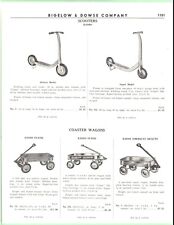 B&D VTG 1952 Catalog Page, Radio Flyers, Scooters Coaster Wagons, Bicycle Lights picture