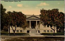1910 COLTON, CA PUBLIC LIBRARY POSTCARD JB29 picture