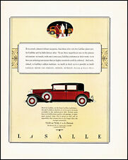 1931 La Salle Car by Cadillac Motor Car Co. Detroit vintage art print ad XL5 picture