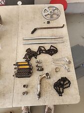 LOT OF SCHWINN STINGRAY FASTBACK KRATE ETC PARTS PEDALS CLAMP CHAIN BRAKE LEVERS picture