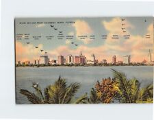 Postcard Miami Skyline from Causeway Miami Florida USA picture
