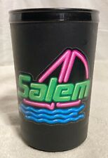 Vntg Aladdin Salem Logo Plastic Insulated Drinking Mug Black 6 1/4